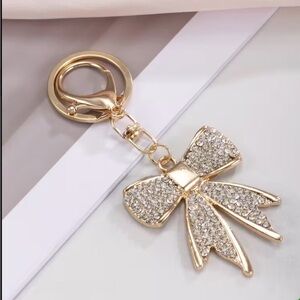 Bow Keychain Sparkling Crystal Bag/Key Charm